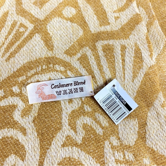 Kultura Cashmere Blend Scarf Wrap W/ Fringe 72” x 27” - Picture 6 of 6